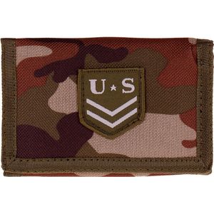 Klittenband Portemonnee Camouflage Embleem U.S. - 13x8,5cm