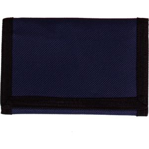 Klittenband Portemonnee Effen Blauw - 12x9cm