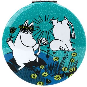 Make Up Spiegeltje Compact - Moomin - Blauw - met Klepje - 7x6,5x1cm
