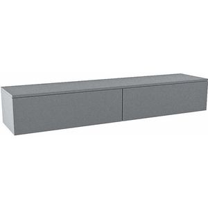 Mondiaz ALAN MODULE Wastafelonderkast - 180x45x30cm - 2 lades - push to open - Plata A45260Plata