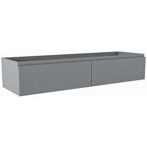 Mondiaz FOGE wastafelonderkast - 130x41x25cm - 2 lades - softclose - Plata M44241Plata