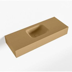 Mondiaz LEX Fontein - 80x30x12cm - wasbak midden - zonder kraangaten - solid surface - Oro F52113Oro