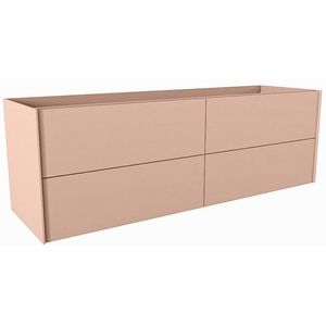 Mondiaz TENCE wastafelonderkast - 150x45x50cm - 4 lades - uitsparing rechts - push to open - softclose - Rosee M37161Rosee