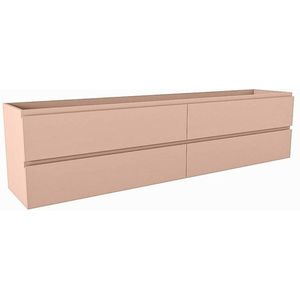 Mondiaz HAY wastafelonderkast - 200x40x50cm - 4 lades - uitsparing rechts - softclose - Rosee M45259Rosee