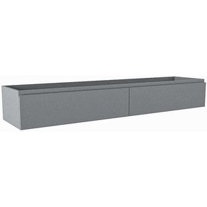 Mondiaz FOGE wastafelonderkast - 170x41x25cm - 2 lades - uitsparing rechts - softclose - Plata M44262Plata