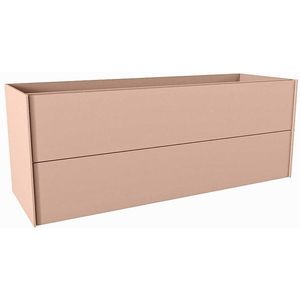 Mondiaz TENCE wastafelonderkast - 130x45x50cm - 2 lades - uitsparing rechts - push to open - softclose - Rosee M37117Rosee