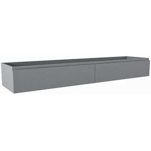 Mondiaz FOGE wastafelonderkast - 190x45x25cm - 2 lades - softclose - Plata M44214Plata