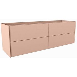 Mondiaz TENCE wastafelonderkast - 150x45x50cm - 4 lades - uitsparing links en rechts - push to open - softclose - Rosee M37159Rosee