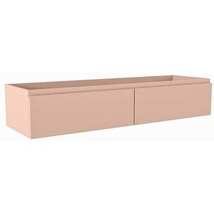 Mondiaz FOGE wastafelonderkast - 130x41x25cm - 2 lades - softclose - Rosee M44241Rosee