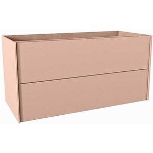Mondiaz TENCE wastafelonderkast - 110x45x50cm - 2 lades - uitsparing rechts - push to open - softclose - Rosee M37108Rosee