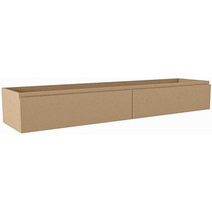 Mondiaz FOGE wastafelonderkast - 170x41x25cm - 2 lades - uitsparing links - softclose - Oro M44260Oro