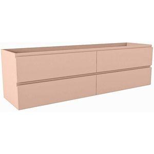 Mondiaz HAY wastafelonderkast - 170x45x50cm - 4 lades - uitsparing links en rechts - softclose - Rosee M45170Rosee