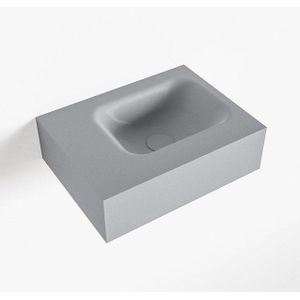 Mondiaz LEX Fontein - 40x30x12cm - wasbak Rechts - zonder kraangaten - solid surface - Plata F52103Plata