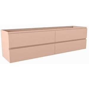 Mondiaz HAY wastafelonderkast - 180x45x50cm - 4 lades - softclose - Rosee M45179Rosee