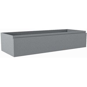 Mondiaz FOGE wastafelonderkast - 120x45x25cm - 1 lade - uitsparing links - softclose - Plata M44109Plata