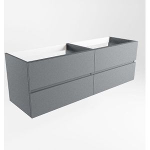 Mondiaz VICA wastafelonderkast - 150x45x50cm - 4 lades - uitsparing rechts - softclose - Plata M73155Plata