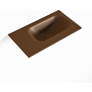 Mondiaz eden rust solid surface inleg wastafel voor toiletmeubel 40 cm. Positie wasbak rechts