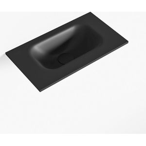 Mondiaz eden urban solid surface inleg wastafel voor toiletmeubel 40 cm. Positie wasbak midden