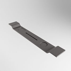 Mondiaz Easy Badplank - 12.5x86x4.2cm - Solid surface - Dark grey mat M80182DarkGrey
