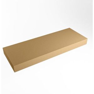 Mondiaz TOP 51 Vrijhangend Topblad - 140x51x12cm - geschikt voor waskom - Solid surface - Oro XM49890Oro