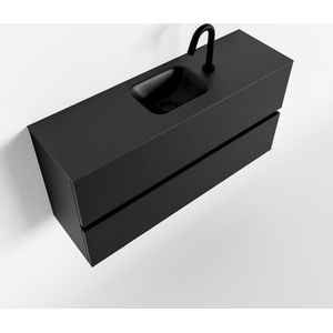 MONDIAZ ADA 100cm toiletmeubel urban. LEX wastafel urban midden 1 kraangat