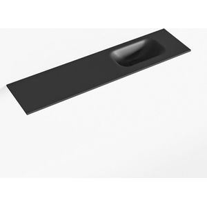 Mondiaz eden urban solid surface inleg wastafel voor toiletmeubel 90 cm. Positie wasbak rechts