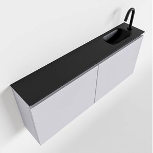 Mondiaz ture 120 cm toiletmeubel cale. Eden wastafel urban rechts 1 kraangat