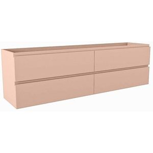 Mondiaz HAY wastafelonderkast - 170x40x50cm - 4 lades - uitsparing links - softclose - Rosee M45245Rosee