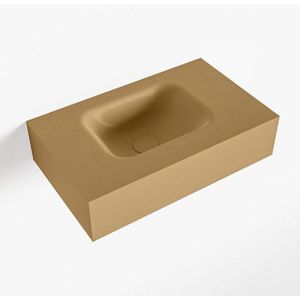 Mondiaz LEX Fontein - 50x30x12cm - wasbak Links - zonder kraangaten - solid surface - Oro F52105Oro