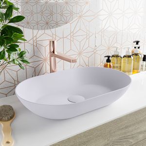 MONDIAZ ONNI Waskom solid surface 55cm kleur Cale / Cale