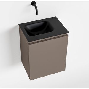 MONDIAZ OLAN 40cm toiletmeubel smoke. LEX wastafel urban links geen kraangat