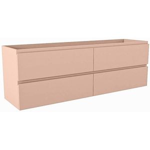 Mondiaz HAY wastafelonderkast - 150x40x50cm - 4 lades - uitsparing links en rechts - softclose - Rosee M45232Rosee