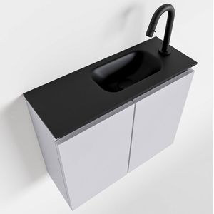 Mondiaz Ture 60cm toiletmeubel cale met wastafel urban rechts 1 kraangat