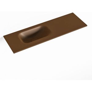 Mondiaz eden rust solid surface inleg wastafel voor toiletmeubel 70 cm. Positie wasbak links