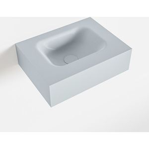 Mondiaz lex clay vrijhangende solid surface wastafel 40 cm. Positie wasbak midden