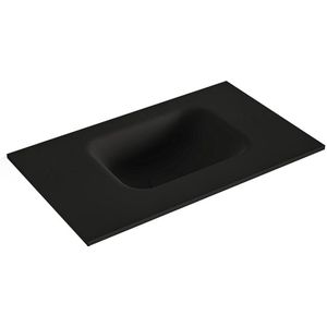 Mondiaz lex urban solid surface inleg wastafel voor toiletmeubel 50 cm. Positie wasbak rechts