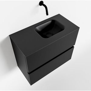 Mondiaz ada 60 cm toiletmeubel urban. Lex wastafel urban rechts zonder kraangat