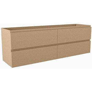 Mondiaz HAY wastafelonderkast - 150x40x50cm - 4 lades - uitsparing midden - softclose - Oro M45233Oro