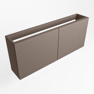 Mondiaz FOWY fonteinonderkast - 120x22x50cm - 2 deuren - push to open - softclose - Smoke FOWYTO120Smo2D