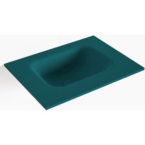 Mondiaz lex smag solid surface inleg wastafel voor toiletmeubel 40 cm. Positie wasbak midden