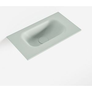 Mondiaz eden greey solid surface inleg wastafel voor toiletmeubel 40 cm. Positie wasbak midden