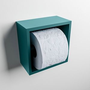 Mondiaz easy toiletrolhouder cube 160 solid surface 16x8,6 cm kleur smag. Geschikt voor op en inbouw.