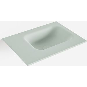 Mondiaz lex greey solid surface inleg wastafel voor toiletmeubel 40 cm. Positie wasbak rechts