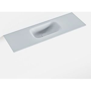 Mondiaz eden clay solid surface inleg wastafel voor toiletmeubel 70 cm. Positie wasbak midden
