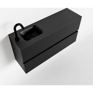 MONDIAZ ADA 100cm toiletmeubel urban. LEX wastafel urban links 1 kraangat