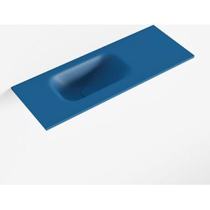MONDIAZ EDEN Jeans solid surface inleg wastafel voor toiletmeubel 60cm. Positie wasbak links