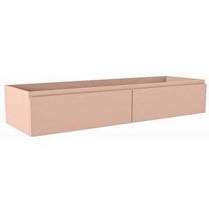 Mondiaz FOGE wastafelonderkast - 140x45x25cm - 2 lades - uitsparing rechts - softclose - Rosee M44190Rosee