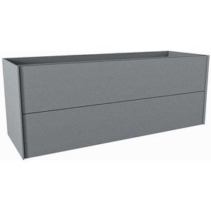 Mondiaz TENCE wastafelonderkast - 130x45x50cm - 2 lades - push to open - softclose - Plata M37170Plata