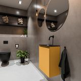 MONDIAZ TURE 40cm toiletmeubel ocher. EDEN wastafel urban midden geen kraangat
