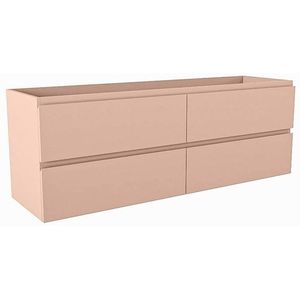 Mondiaz HAY wastafelonderkast - 140x40x50cm - 4 lades - uitsparing links - softclose - Rosee M45230Rosee